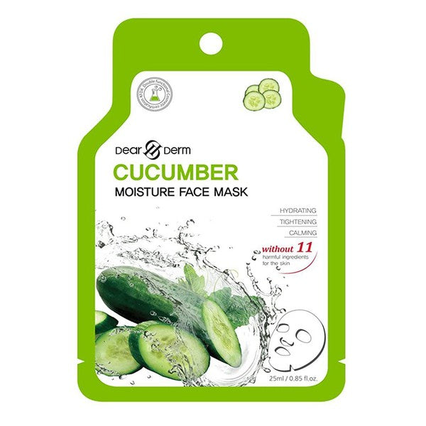10 Pack-Cucumber Moisture Soothing Face Mask Sheet