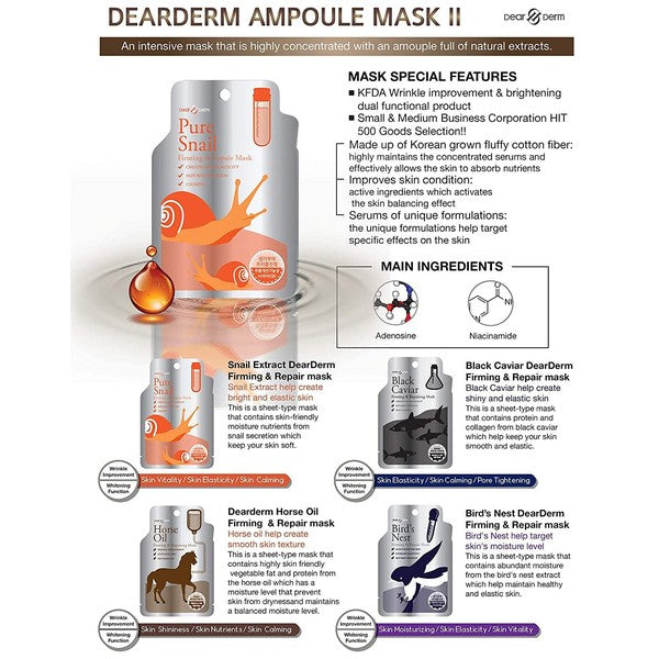 10 Pack-Horse Oil Repairing Face Mask Pack Sheet