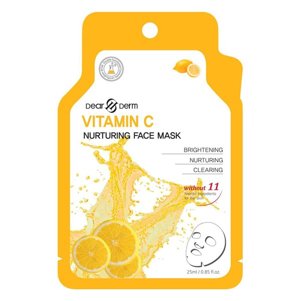 10 Pack - Vitamin C Nurturing Face Mask Pack Sheet