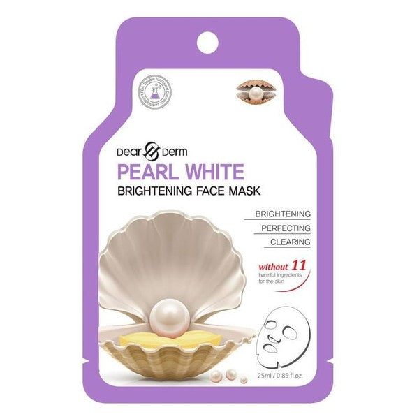 10P-Pearl White Brightening Face Mask Pack Sheet