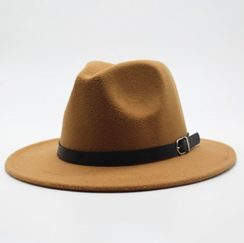 Wool jazz hat, men's and women's couple, hat, flat hat