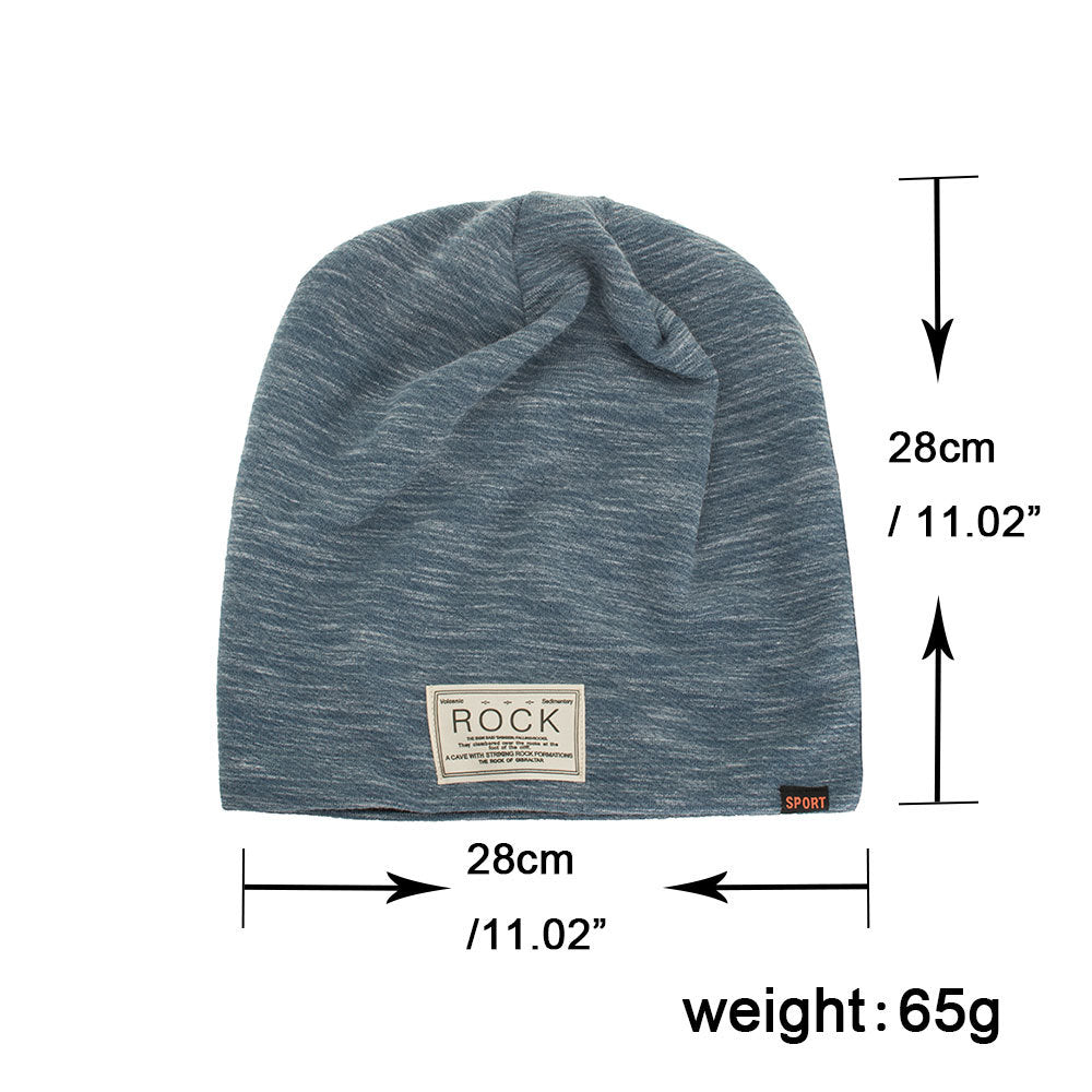 ROCK cloth label double-layered head cap pile cap