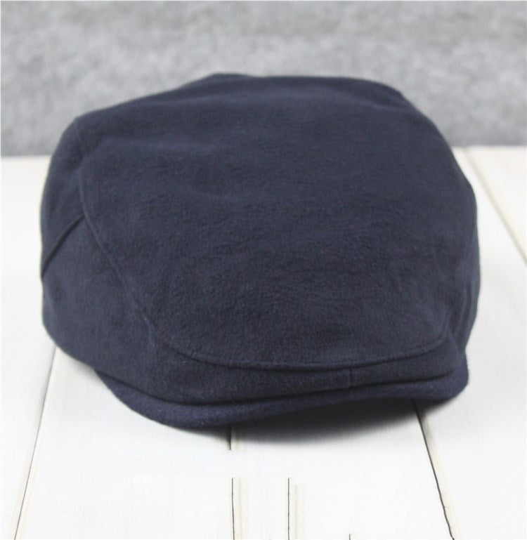 Beret suede cap