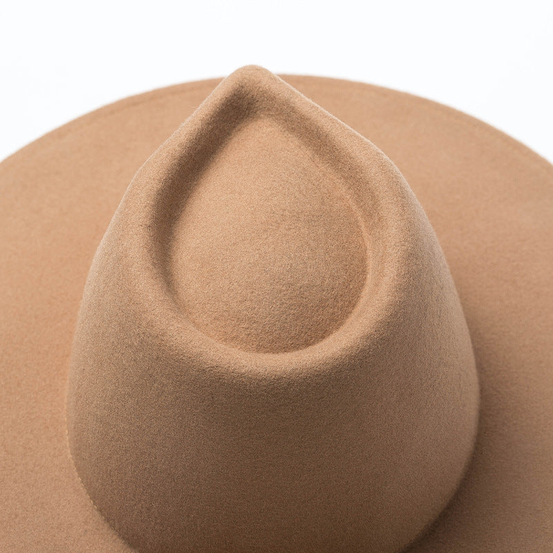 Fashion Casual Concave Shape Big Brim Jazz Hat