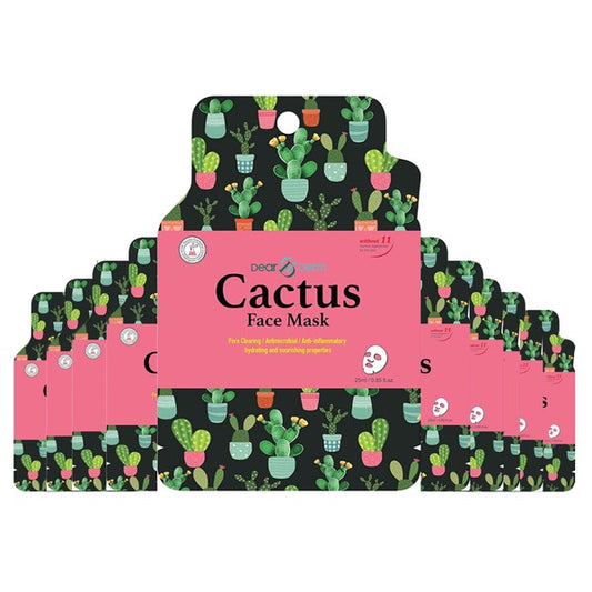 10 Pack - Cactus Hydrating Face Mask Pack Sheet