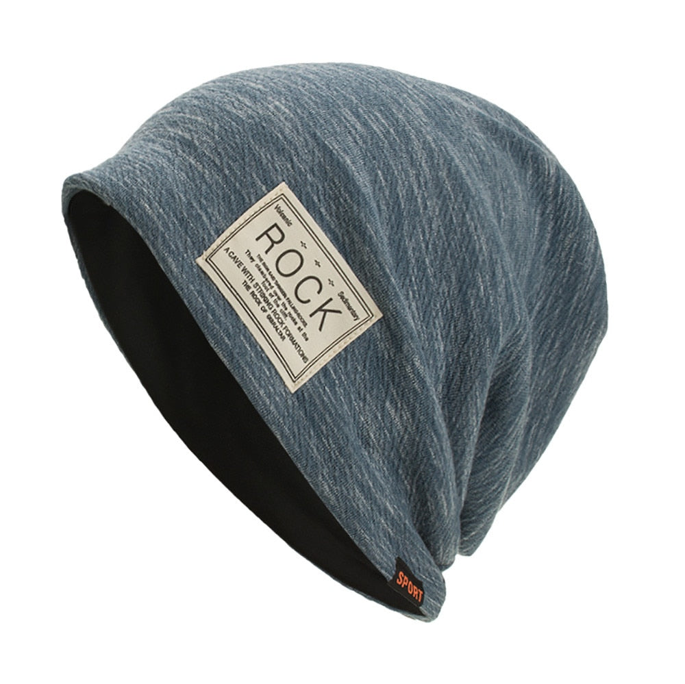 ROCK cloth label double-layered head cap pile cap