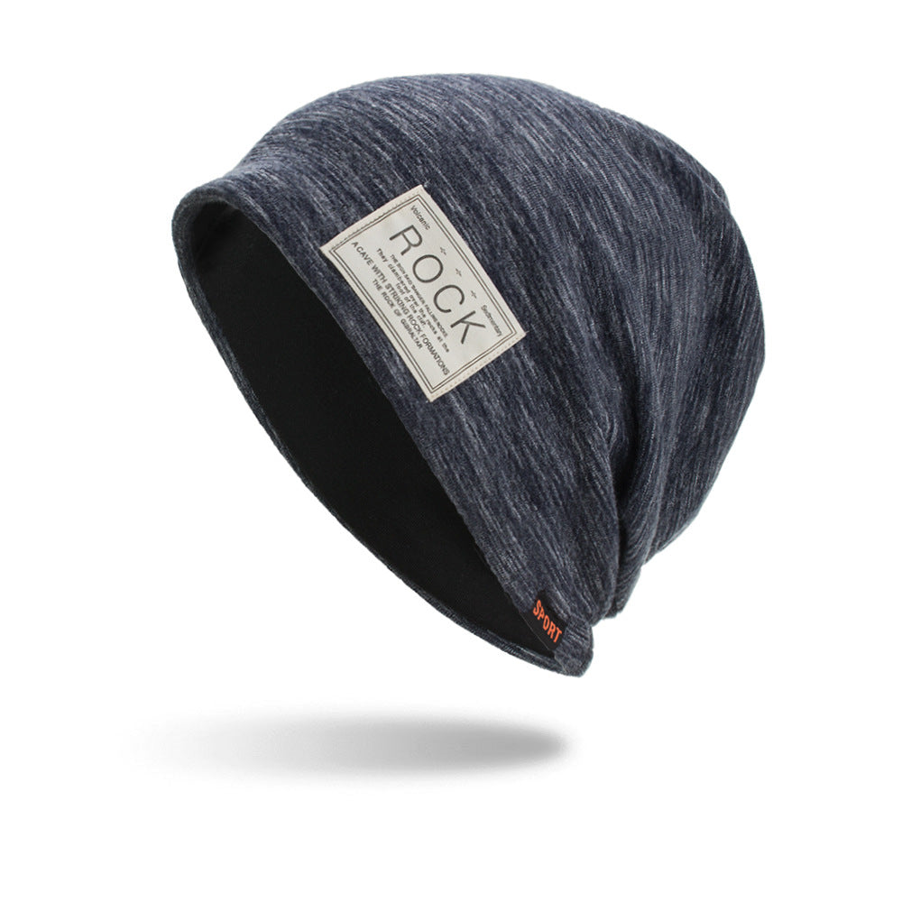 ROCK cloth label double-layered head cap pile cap