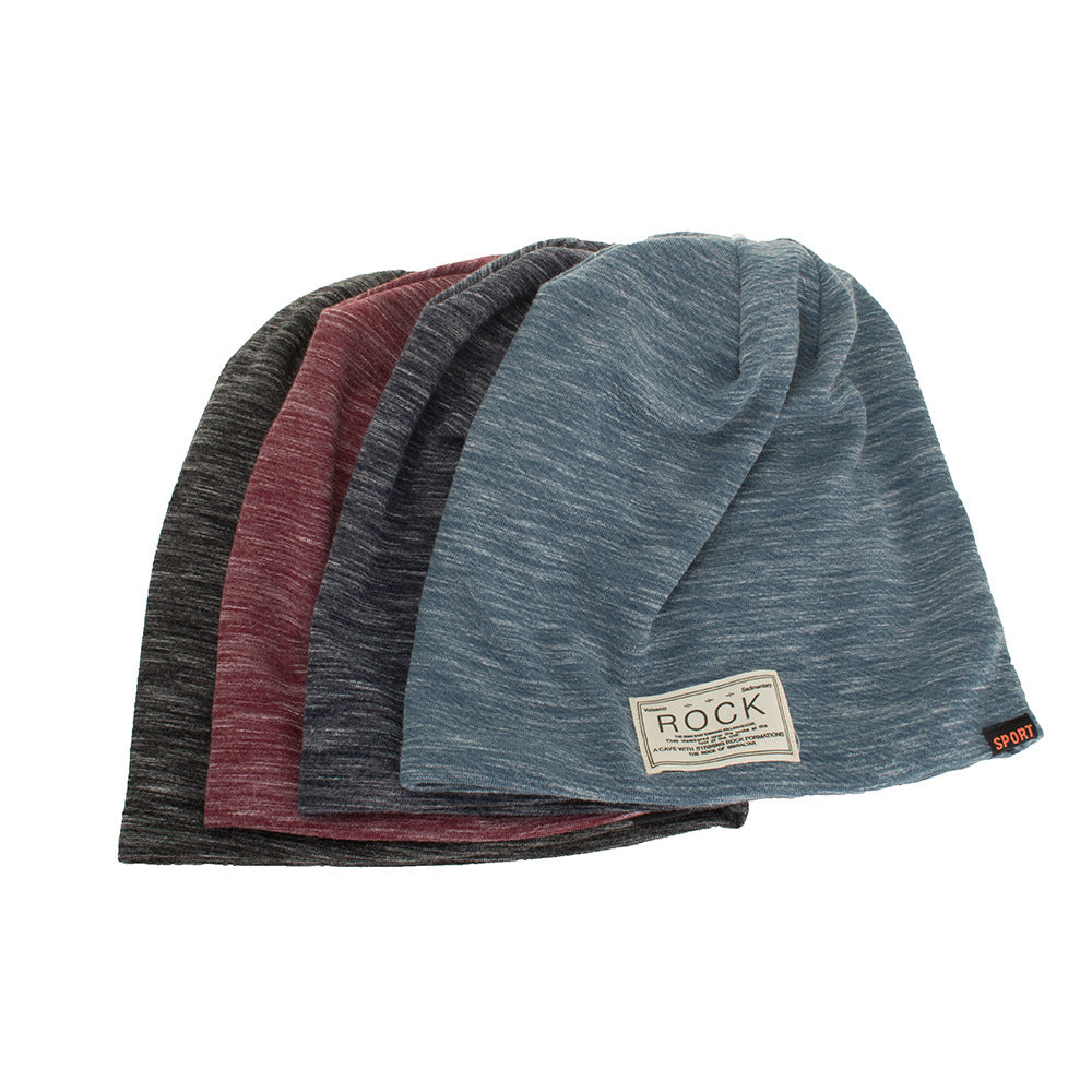 ROCK cloth label double-layered head cap pile cap