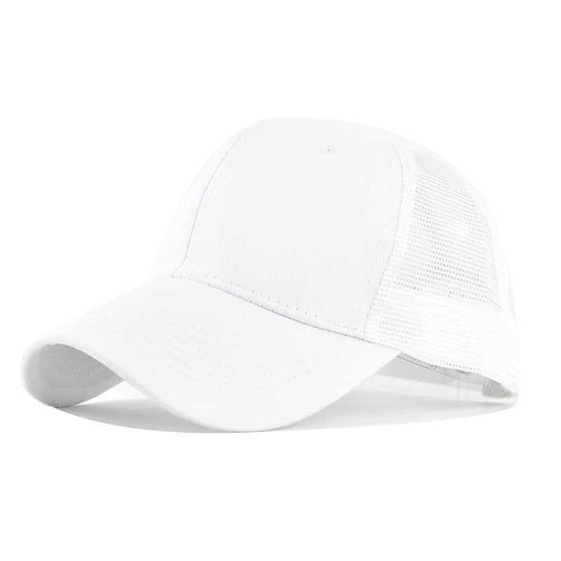 Pure Cotton Mesh Cap Simple Pure Cotton Breathable Baseball Cap