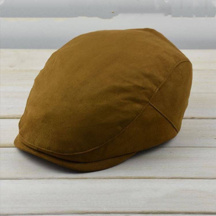 Beret suede cap