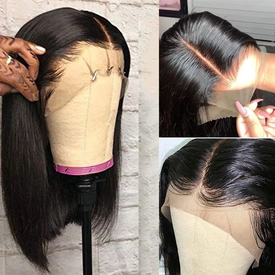 Super Double Drawn 13x4 Swiss Brown Lace Frontal Wig