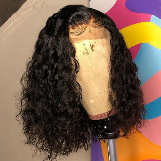 Wig Female Short Curly Hair Centered Corn Perm African Black Small Curly Hair Chemical Fiber Headgear